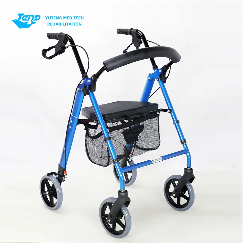 ထိုင်ခုံနှင့်အတူအလူမီနီယံ rollator
