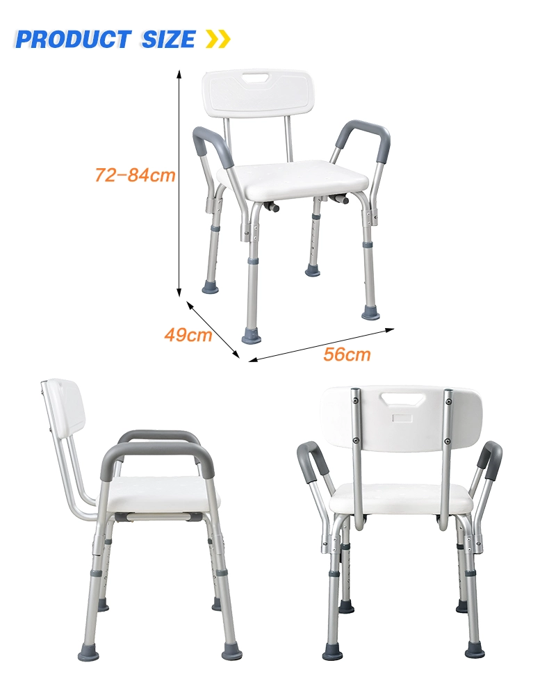 Aluminum Bathing Chair With Armrests