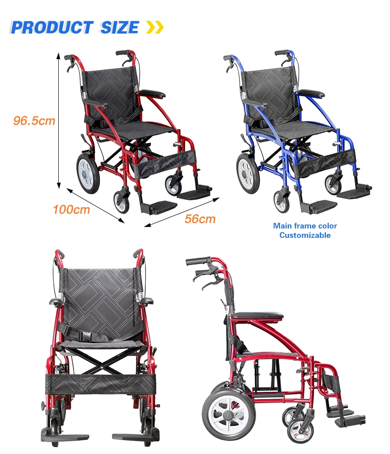 Multifunctional Aluminum Manual Wheelchair