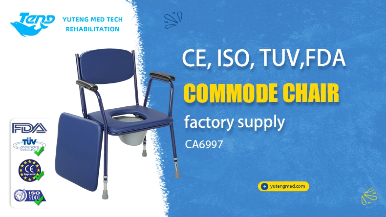 Adult Aluminum Commode Wheelchair