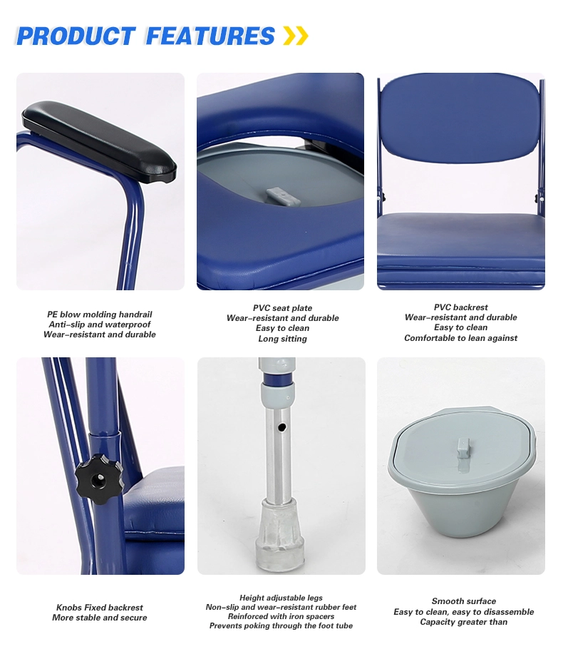 Adult Aluminum Commode Wheelchair