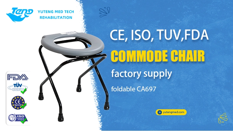 Portable Steel Folding Toilet Chair